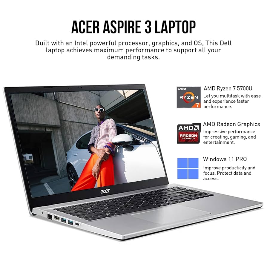 Amazon.com: acer Aspire 3 15.6 Laptop Computer, 15 Inch FHD